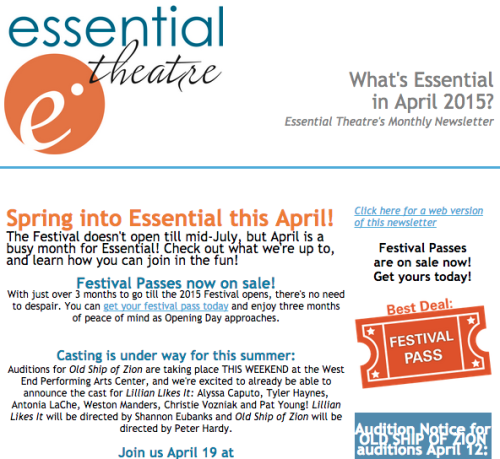 What's Essential in April 2015?