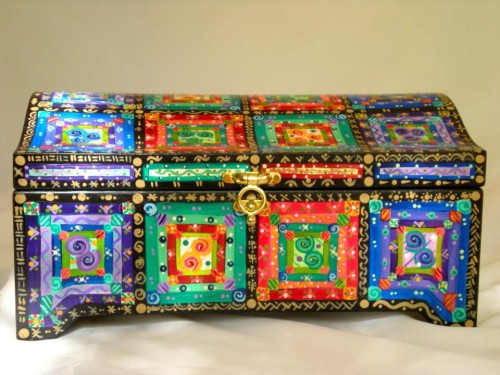 iconic Painted MoJo treasure chest