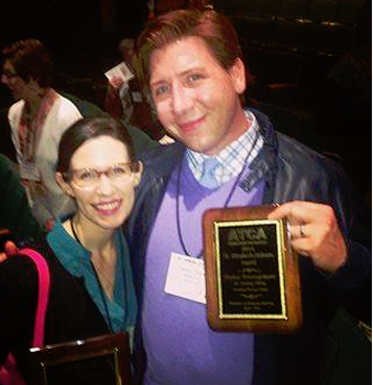Essential Theatre Playwriting Award Winners Lauren Gunderson and Topher Payne