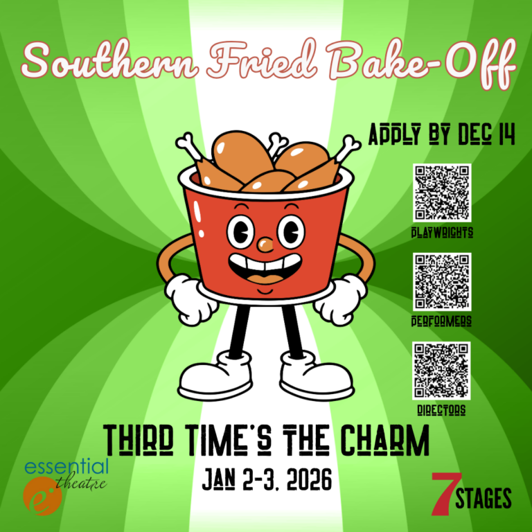 Bake-Off mascot Crispopher Bouquet, the anthromoporphised bucket of chicken, smiles at you triumphantly in front of a retro green striped background